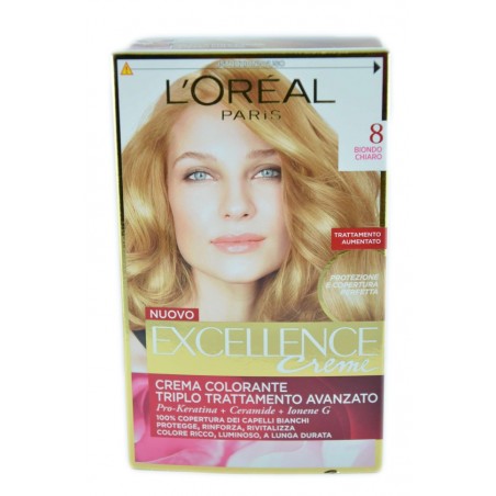 8001980122753L'oreal Excellence Creme N. 8 Biondo Chiaro