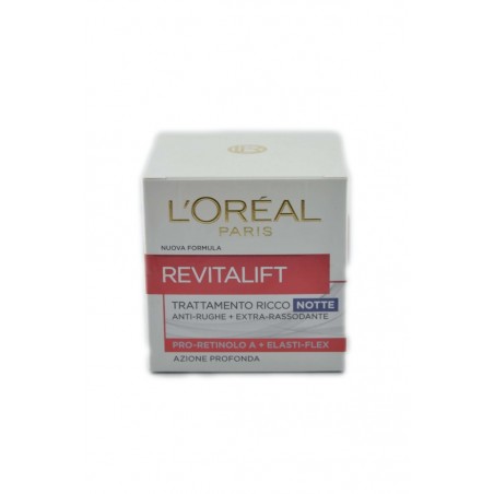 3600522422044L'oreal Revitalift Trattamento Ricco Notte Crema Vaso 50ml
