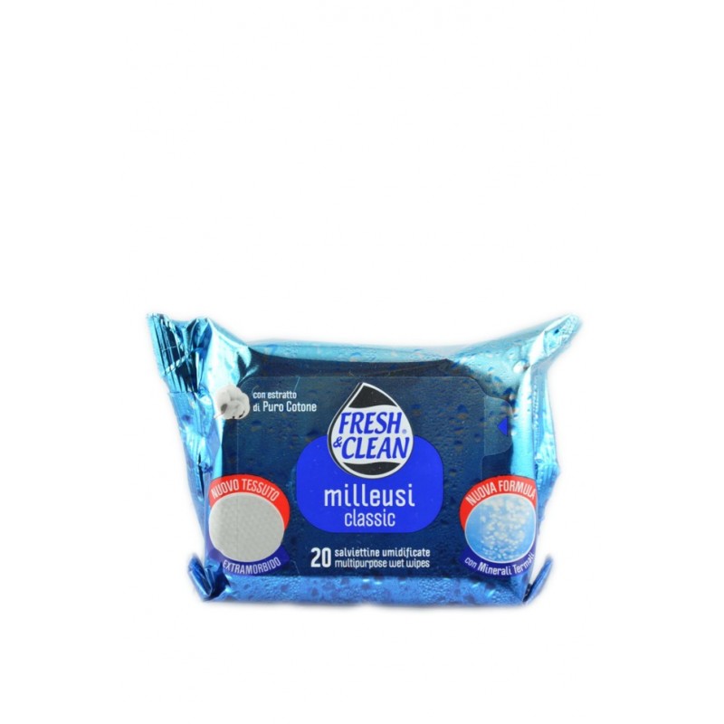 8002340012127FRESH&CLEAN SALVIETTINE MILLEUSI CLASSIC 20PZ