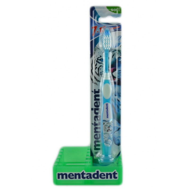 9014200243687Mentadent Spazzolino 7-13 Anni Morbido 1pz