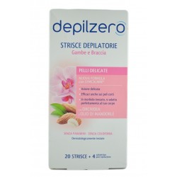 8008970044170Depilzero Strisce Depilatorie Gambe E Braccia Pelli Delicate 22pz