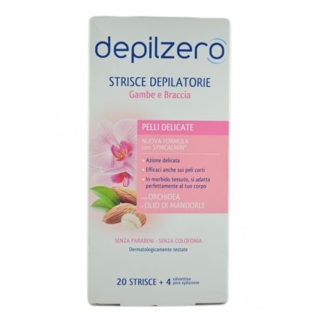 8008970044170Depilzero Strisce Depilatorie Gambe E Braccia Pelli Delicate 22pz