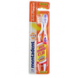 8717163375327Mentadent Spazzolino Plus Duo Medium 1pz