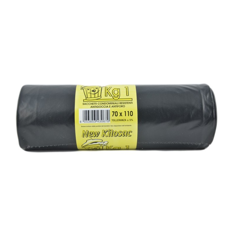 8053853430670New Kilosac Sacco Nettezza Nero 70x110cm 1000gr